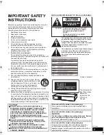 Preview for 3 page of Panasonic SCBT230 - BLU RAY HOME THEATER SYSTEM Operating Instructions Manual