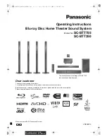 Panasonic SCBTT350 - 3D BLU-RAY HOME THEATRE Operating Instructions Manual preview