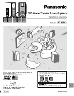 Panasonic SCDM3 - DVD HOME THEATER SYSTEM Operating Instructions Manual preview