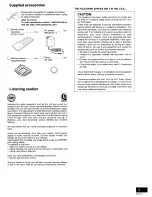 Preview for 3 page of Panasonic SCEN5 - DESKTOP CD AUDIO SYS Operating Instructions Manual