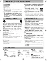 Preview for 7 page of Panasonic SCEN6 - DESKTOP CD AUDIO SYS Operating Instructions Manual