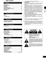 Preview for 3 page of Panasonic SCHD505 Operating Manual