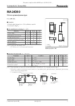 Предварительный просмотр 1 страницы Panasonic Schottky Barrier Diodes MA24D60 Specification Sheet