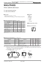 Panasonic Schottky Barrier Diodes MA3J7440G Specifications preview