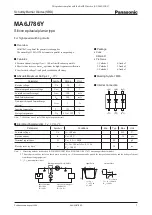 Panasonic Schottky Barrier Diodes MA6J786Y Specifications предпросмотр