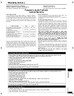 Предварительный просмотр 27 страницы Panasonic SCHT16 - A/V RECEIVER Operating Instructions Manual