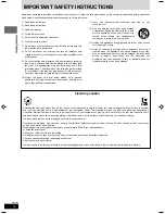 Предварительный просмотр 4 страницы Panasonic SCHT670 - RECEIVER W/5-DISK DV Operating Instructions Manual