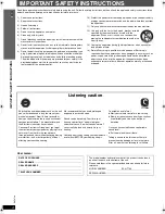 Предварительный просмотр 4 страницы Panasonic SCHT744 - RECEIVER Operating Instructions Manual