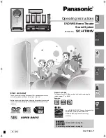 Panasonic SCHT820V - HOME THEATER RECEIVER Operating Instructions Manual preview