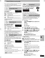 Предварительный просмотр 41 страницы Panasonic SCHT830V - DVD THEATER RECEIVER Operating Instructions Manual