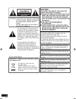 Preview for 2 page of Panasonic SCHTR310 - DVD HOME THEATER AUDIO SYSTEM Operating Instructions Manual