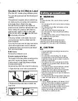 Предварительный просмотр 2 страницы Panasonic SCNA30 Operating Instructions Manual