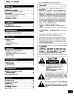 Preview for 3 page of Panasonic SCPM03 - CD STEREO SYSTEM Operating Instructions Manual