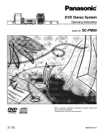 Panasonic SCPM08 - DVD STEREO SYSTEM Operating Instructions Manual предпросмотр