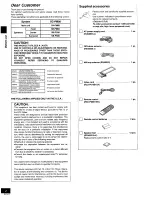 Предварительный просмотр 2 страницы Panasonic SCPM08 - DVD STEREO SYSTEM Operating Instructions Manual