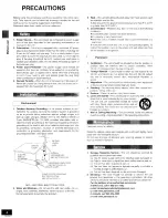 Предварительный просмотр 4 страницы Panasonic SCPM08 - DVD STEREO SYSTEM Operating Instructions Manual