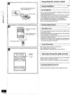 Preview for 8 page of Panasonic SCPM20 - CD STEREO SYSTEM Operating Instructions Manual