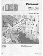 Preview for 1 page of Panasonic SCPM22 - CD STEREO SYSTEM Operating Instructions Manual