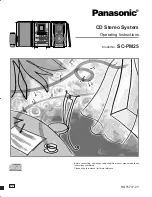 Предварительный просмотр 1 страницы Panasonic SCPM25 - CD STEREO SYSTEM Operating Instructions Manual