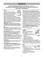 Preview for 18 page of Panasonic SD-206 Operating Instructions And Recipes