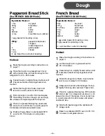 Preview for 40 page of Panasonic SD-206 Operating Instructions And Recipes