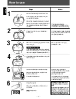 Предварительный просмотр 12 страницы Panasonic SD-207 Operating Instructions Manual