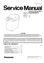 Panasonic SD-2501WTS Service Manual preview