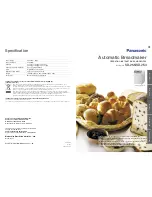 Panasonic SD-254 Operating Instructions And Recipes preview