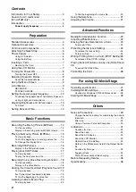 Preview for 2 page of Panasonic SD MULTI AV SV-AV10B Operating Instructions Manual