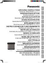 Panasonic SD-R2530 Operating Instructions Manual предпросмотр