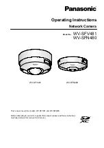 Предварительный просмотр 1 страницы Panasonic SD XC WV-SFN480 Operating Manual