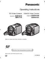 Panasonic SDR-H100 Operating Instructions Manual preview