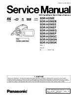 Panasonic SDR-H250E Service Manual preview