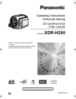 Panasonic SDR-H280 Operating Instructions Manual предпросмотр