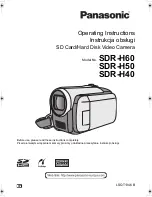 Panasonic SDR-H40 Operating Instructions Manual preview