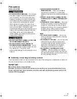 Preview for 5 page of Panasonic SDR-H40P/PC Operating Instructions Manual