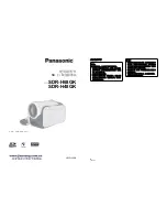 Panasonic SDR-H48GK User Manual preview