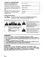 Предварительный просмотр 2 страницы Panasonic SDR-H60P/PC Operating Instructions Manual