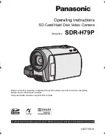 Preview for 1 page of Panasonic SDR-H79P Operating Instructions Manual