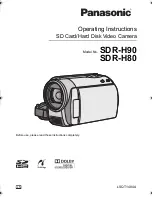 Panasonic SDR-H80 Operating Instructions Manual preview