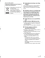 Предварительный просмотр 3 страницы Panasonic SDR-H80 Operating Instructions Manual