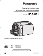 Panasonic SDR-H81 Operating Instructions Manual preview