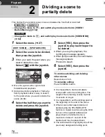 Предварительный просмотр 72 страницы Panasonic SDR-H85A Operating Instructions Manual