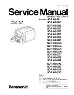 Panasonic SDR-H85EC Service Manual preview