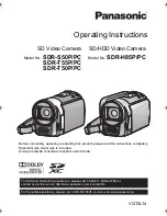 Preview for 1 page of Panasonic SDR-H85P/PC Operating Instructions Manual