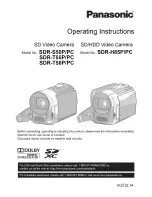 Panasonic SDR-H85P Operating Instructions Manual preview