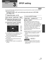 Preview for 73 page of Panasonic SDR-H85P Operating Instructions Manual