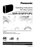 Предварительный просмотр 1 страницы Panasonic SDR-S10P Operating Instructions Manual