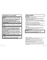 Предварительный просмотр 3 страницы Panasonic SDR-S15 Operating Instructions Manual