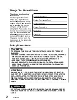 Preview for 2 page of Panasonic SDR-S15P Operating Instructions Manual